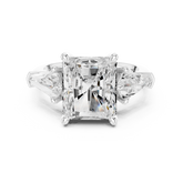 Three Stone Ring with side Kite Stone